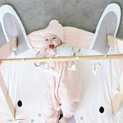 ABREEZE soft cotton rug ideal for tummy time and sensory exploration.