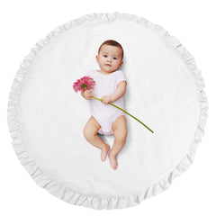 ABREEZE Baby Cotton Play Mat shows soft cotton texture for gentle tummy time
