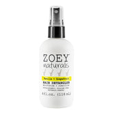 Absolutely Natural Zoey Naturals detangler bottle close-up promotes gentle detangling for kids