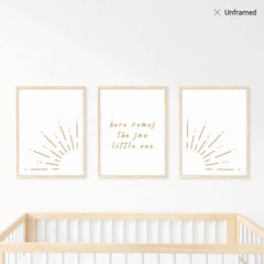 Abundance Art Neutral nursery wall art sunrise 8x10 for versatile spaces