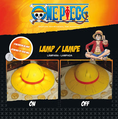 ABYSTYLE One Piece Straw Hat Lamp portable LED light for on the go lighting.