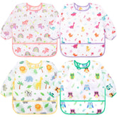 Accmor four-pack long sleeve bibs provide full meal coverage for messier moments.