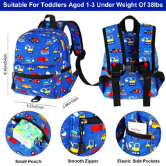 Accmor anti-lost wrist link with blue toddler backpack for crowded places