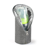 Accmor baby bottle cooler bag opened showing insulated interior for milk.