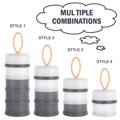 Accmor Baby Formula Dispenser shows a non-spill cap for travel mess prevention