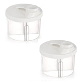 Accmor baby formula dispenser on the go with four compartments for travel feeding.