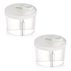 Accmor baby formula dispenser on the go with four compartments for travel feeding.