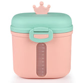 Accmor baby formula dispenser pink front view supports on-the-go feeding.