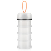Accmor baby formula dispenser with stackable 4 compartments for organized on-the-go feeding.