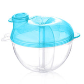 Accmor baby formula dispenser with three compartments for on-the-go feeding.