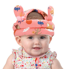 Accmor baby headguard with jaw guard protects the chin during supported walks.