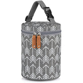 Accmor breastmilk cooler bag front view demonstrates portable insulation for keeping bottles cool or warm.