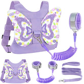 Accmor butterfly harness close-up highlights soft cotton and secure straps for toddlers.