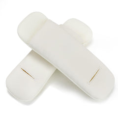 Accmor strap pad on shoulder offers baby comfort during car rides.