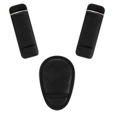 Accmor car seat strap pads with soft PU leather shoulder pad for baby comfort on trips.