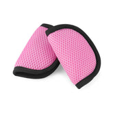 Accmor car seat strap pads close-up showing soft fabric for baby's comfort during rides.