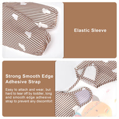 Accmor catch-all pocket bib captures crumbs and spills for easy cleanup.