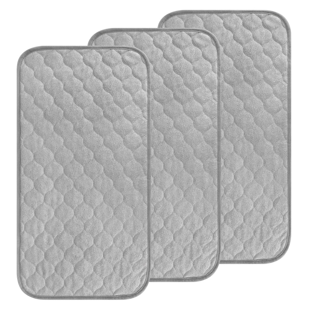 Accmor changing pad liner provides leak protection with full 14x26 coverage on a changing table.