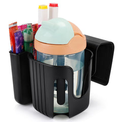 Accmor child cup holder anti-slip springs hold bottles firmly, reducing spills.