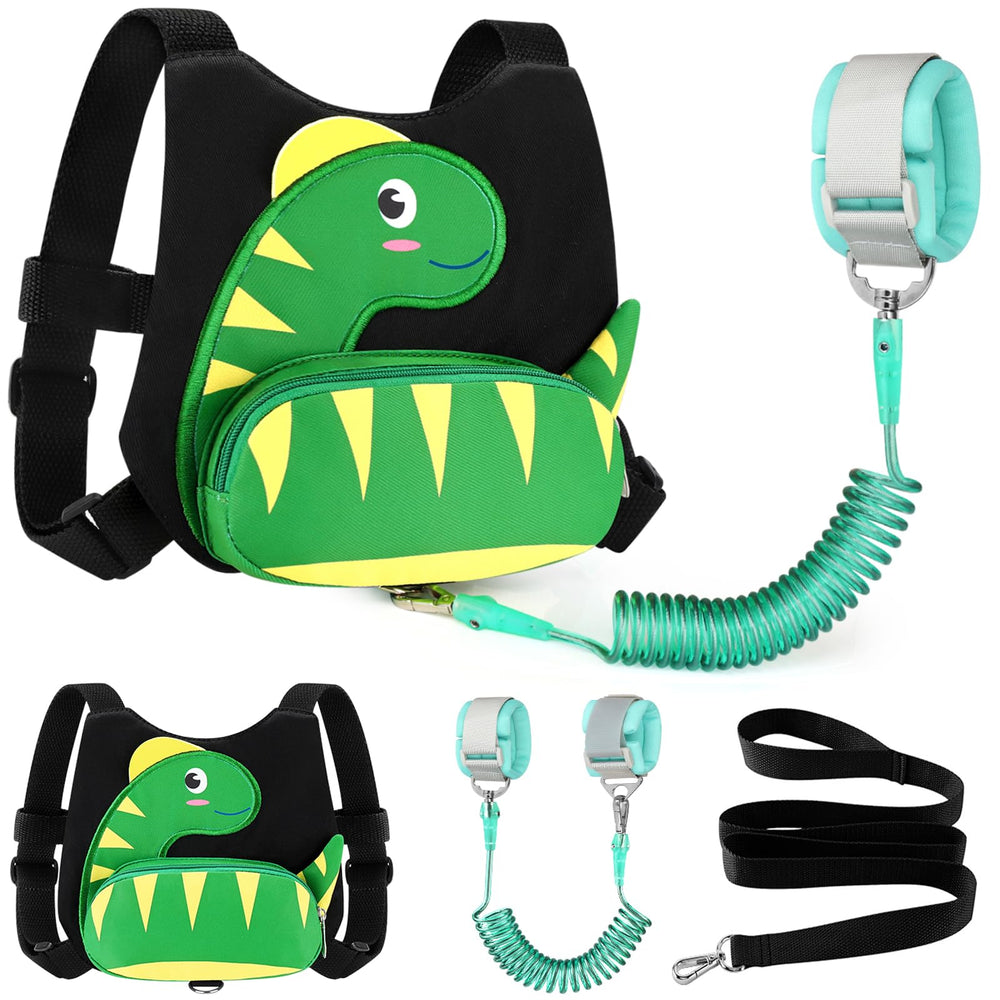 Accmor dinosaur toddler harness back view keeps child close on outdoor trips