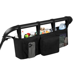 Accmor double stroller organizer fits Bob Duallie with organized pockets for quick access.