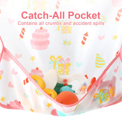 Accmor elastic cuffs secure sleeves to block mess during meals