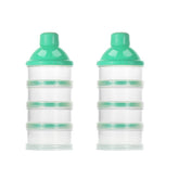 Accmor formula dispenser on the go with four compartments for organized travel feeding