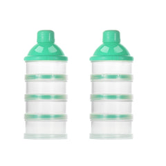 Accmor formula dispenser on the go with four compartments for organized travel feeding