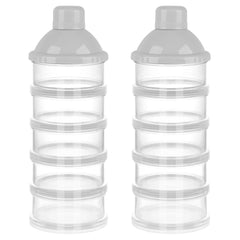 Accmor formula dispenser on the go with five compartments for easy travel prep.