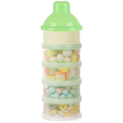 Accmor formula dispenser on-the-go close-up shows BPA-free, travel-ready construction for busy mornings