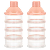 Accmor Formula Dispenser On The Go stackable compartments keep portions organized for travel.