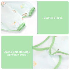 Accmor long sleeve bib pocket catchall catches spills and crumbs.