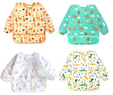 Accmor long sleeve bib waterproof baby protects clothing during meals and messes.