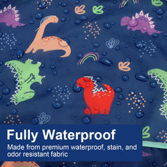 Accmor long-sleeve bib catch-all pocket traps crumbs and spills