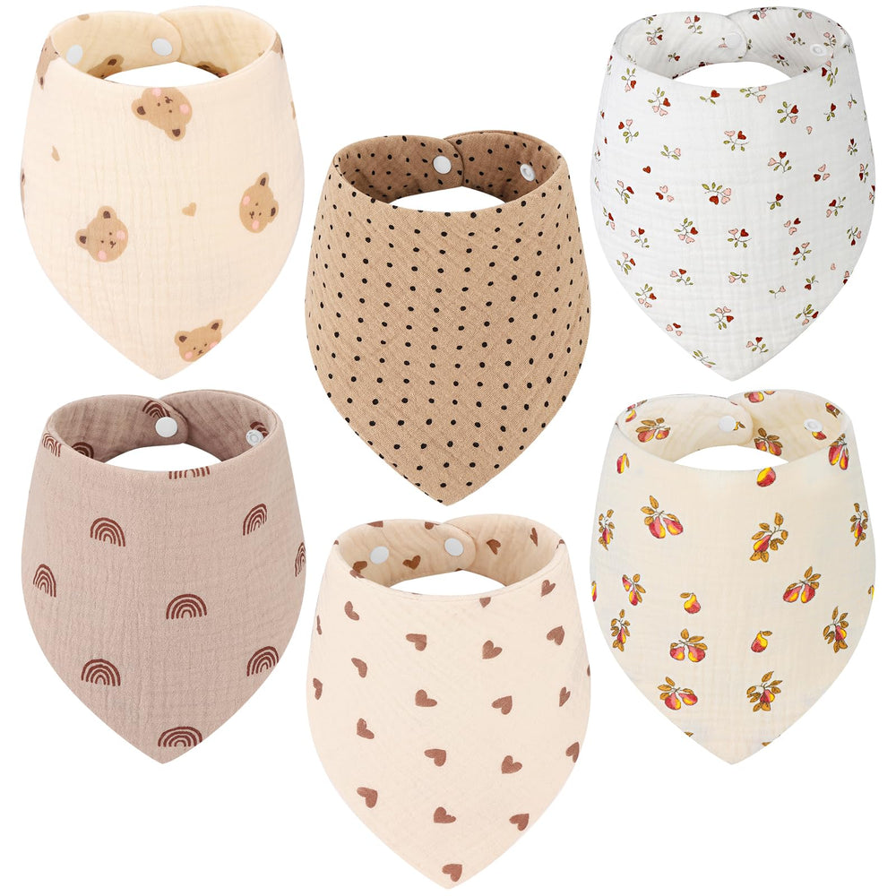 Accmor muslin baby bib close-up shows soft texture for delicate skin.