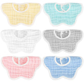 Accmor Muslin Baby Bibs pack showing soft fabric for gentle skin comfort
