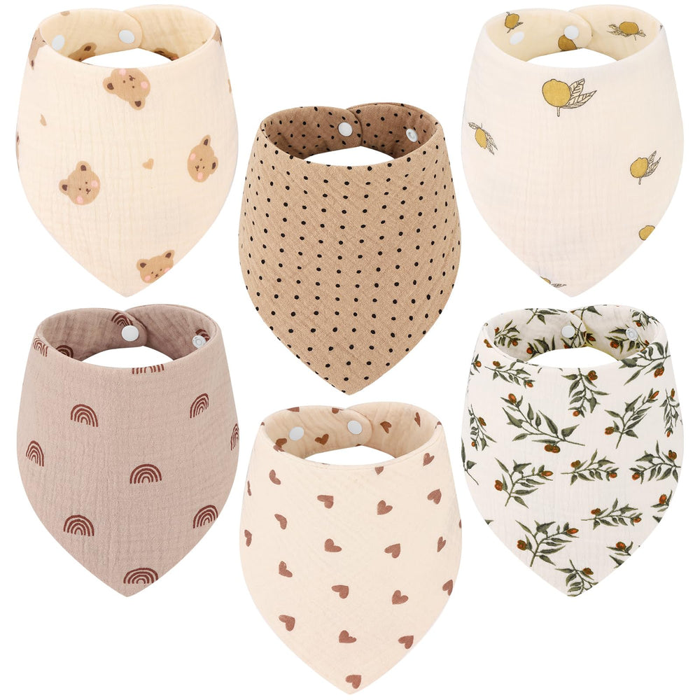 Accmor Muslin Baby Bibs soft textile for gentle skin comfort and breathability.