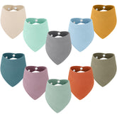 Accmor muslin baby bibs with soft texture for gentle skin contact.