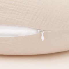 Accmor pillow cover on pillow demonstrating snug fit for standard nursing pillows.