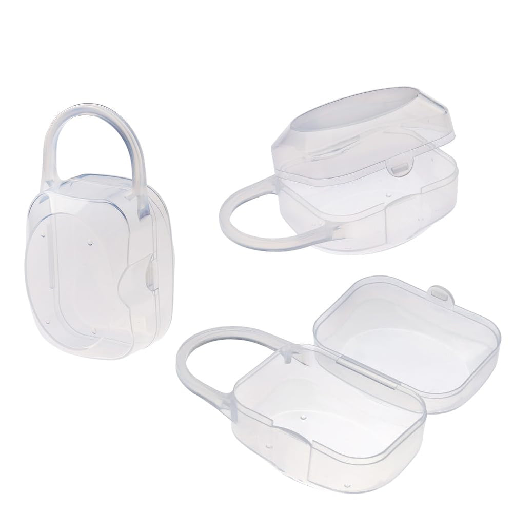 Accmor pacifier case pack front view shows compact travel storage for pacifiers