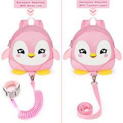 Accmor penguin-pattern closeup showcases playful charm motivating kids to wear the harness