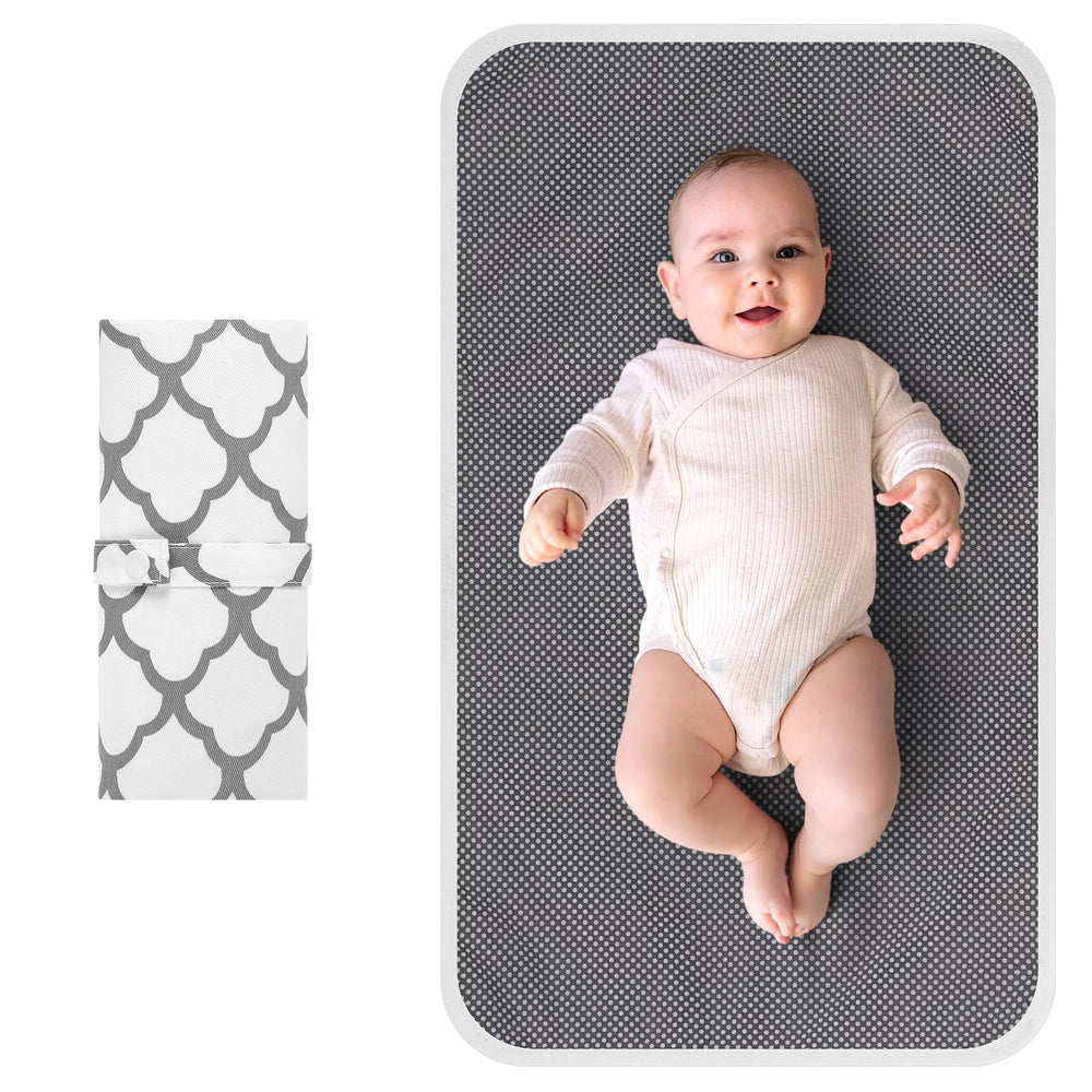 Accmor portable changing pad folded for travel and easy bag storage.