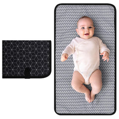 Accmor portable diaper changing pad open shows a roomy changing area for comfortable diaper changes.