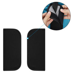 Accmor soft seat belt cover fabric reduces rubbing on delicate skin.