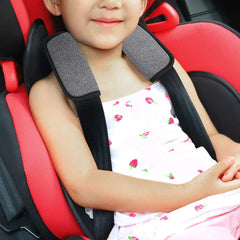 Accmor soft seat belt covers gray easy-to-clean pad protects clothing and skin from irritation.