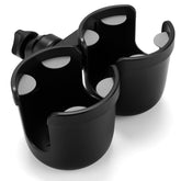 Accmor stroller cup holder clip-on side view for quick on-the-go beverage or phone access.