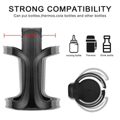 Accmor Stroller Cup Holder universal-fit supports most bottles on the go.