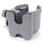 Accmor stroller cup holder with phone holder keeps drinks within reach while pushing.