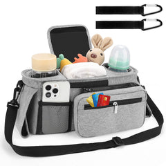 Accmor detachable phone bag on the organizer keeps phone secure during walks.