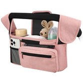 Accmor stroller organizer main compartment keeps baby essentials organized and within reach.